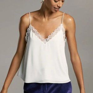 Aritzia Ambre Lace Camisole in White (Size Large)